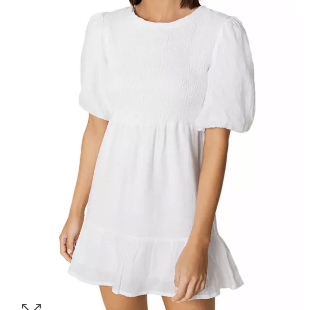 Faithfull the Brand Lorica Linen Mini Dress NWOT